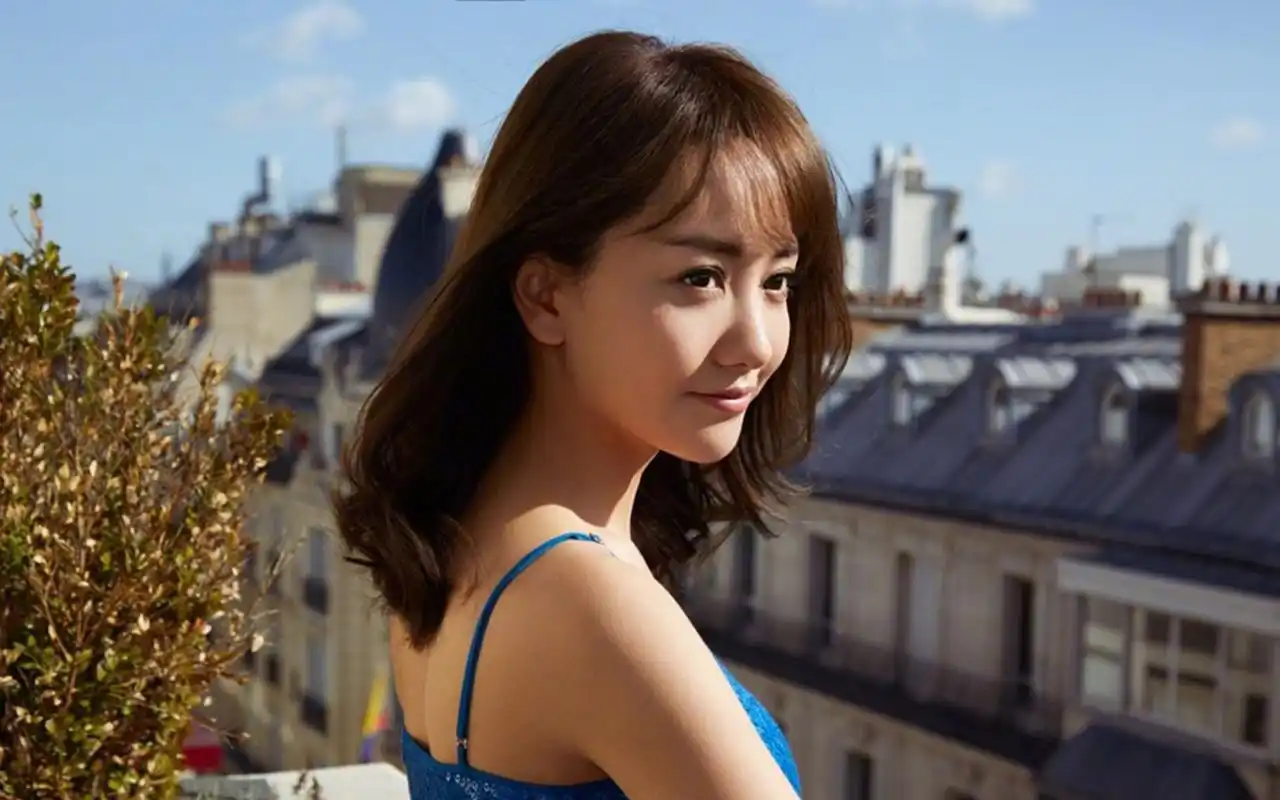 杨蓉巴黎街头漫步气质迷人街拍壁纸高清大图预览1920×1200_大陆明星