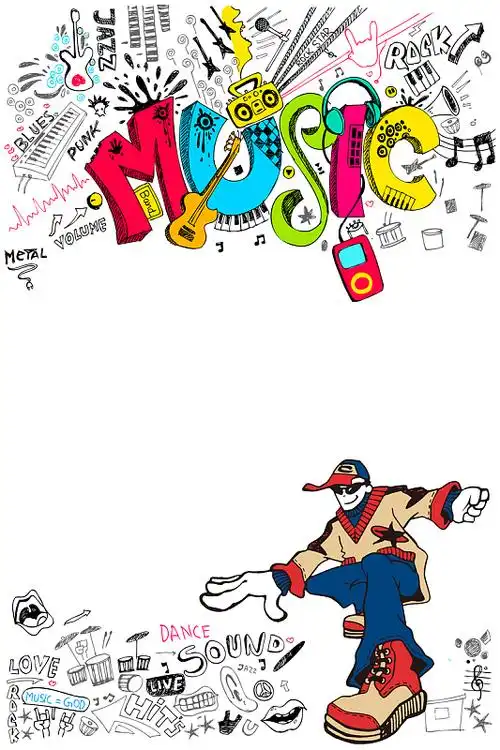 hiphop嘻哈派对音乐节宣传海报