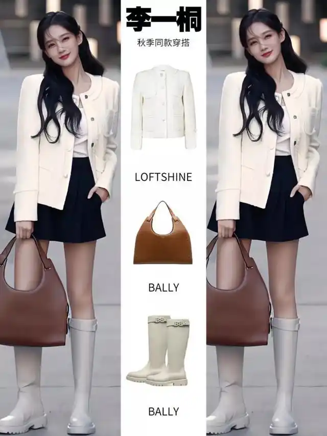 李一桐|治愈系女明星秋季穿搭look,气质又温柔