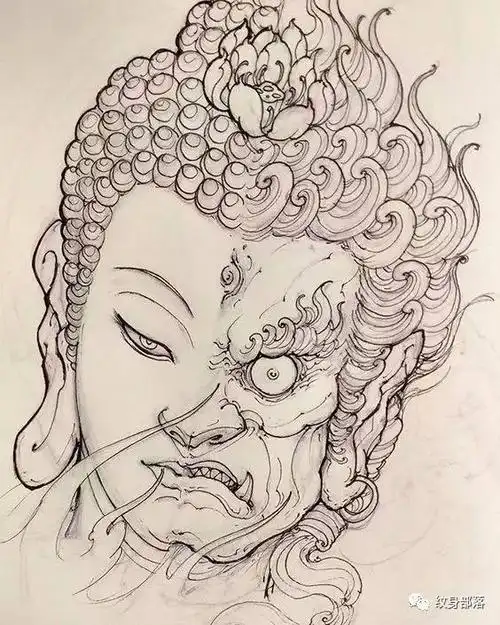 半神半魔简笔画