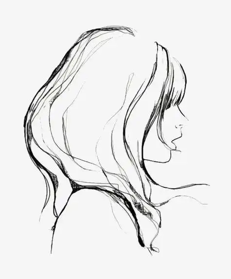 动漫人物简笔画侧脸女短发小女孩侧脸怎么画-图2短发小女孩侧脸怎么画