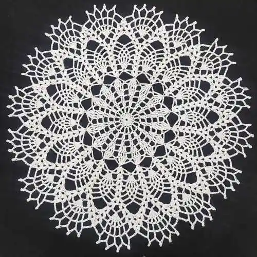 扮靓居家的漂亮钩针蕾丝垫巾3款