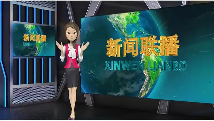 vmix专用虚拟演播室场景新闻直播间主持人抠像背景设计素材