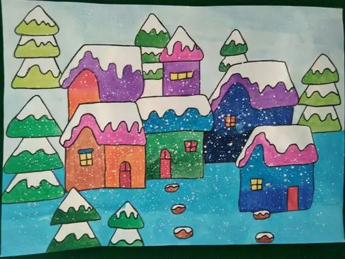 南关小学二年级一班闫雯慧小朋友绘画作品