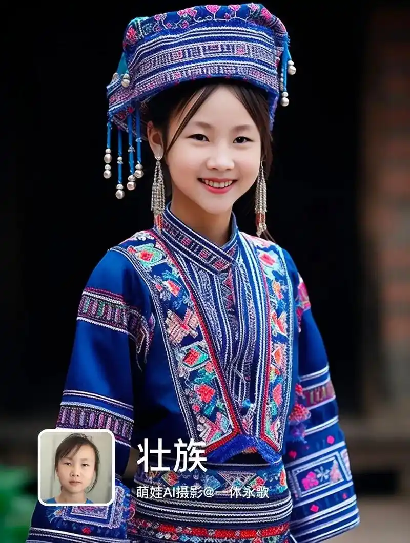 壮族|挑战56个民族ai摄影