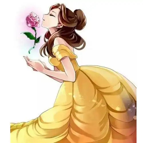 2017美女与野兽贝儿公主裙女童连衣裙儿童表演服 万圣节圣诞节礼