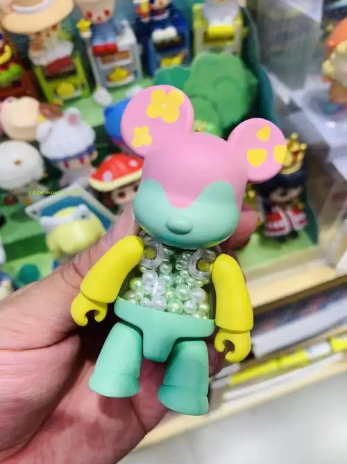 毅踏现货名创优品星辰宇宙积木熊暴力熊qbee潮玩盲盒公仔摆件二代上新