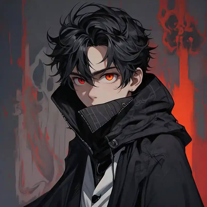 0369♂15暗黑系吸血鬼男生漫画头像94
