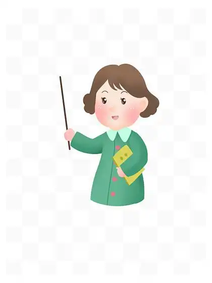 教师培训卡通手绘教育在线老师免抠人物元素