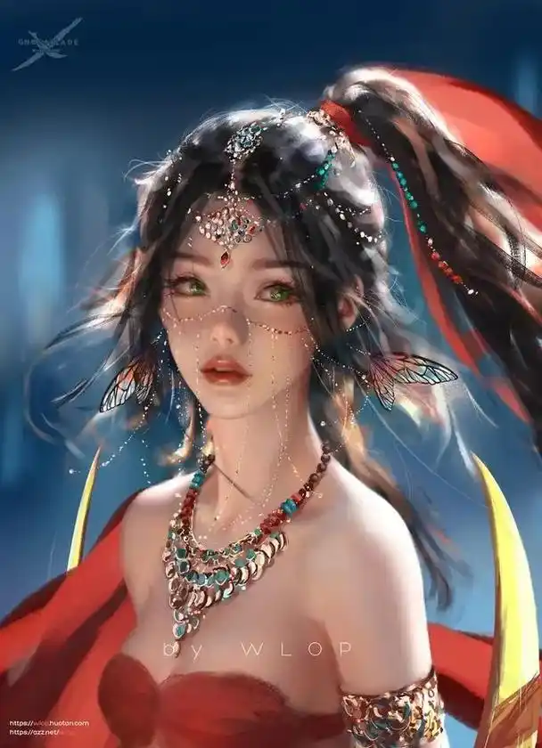 我生来就是高山而非溪流.#wlop #鬼刀 #壁纸  #动漫 - 抖音