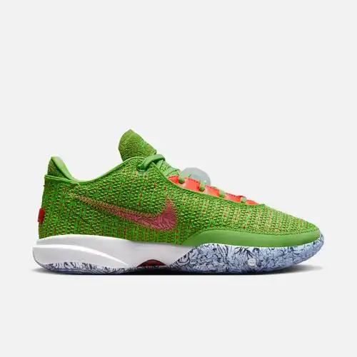 nike耐克lebronxx20男鞋圣诞绿实战篮球鞋透气fj4956300