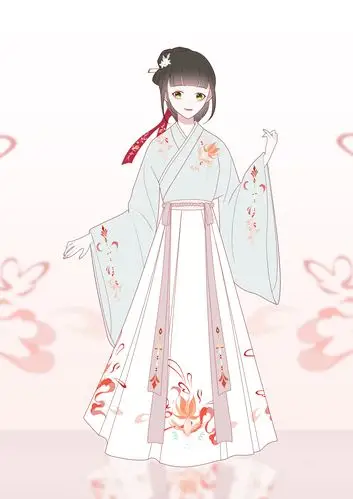 汉服设计之【交领齐腰襦裙】——玉满堂