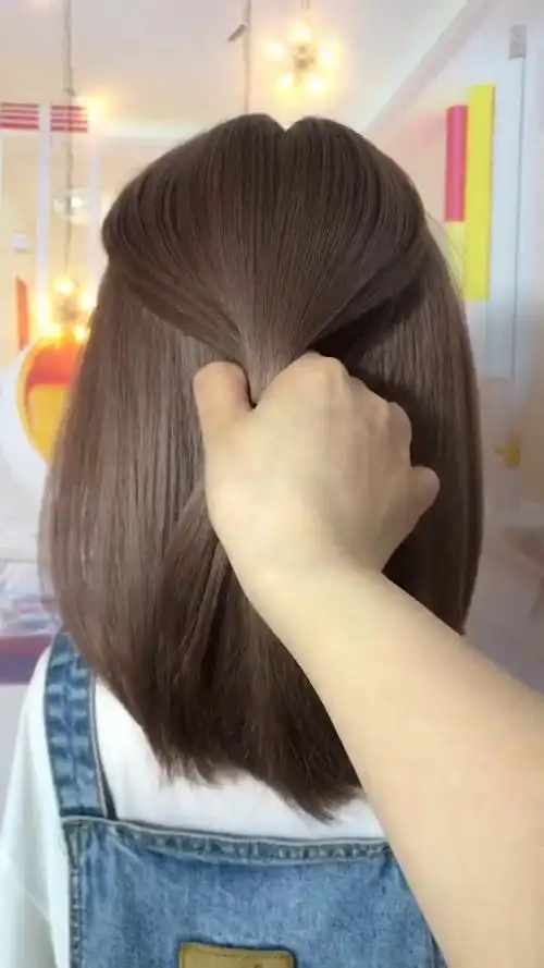 中学生怎样扎头发简单好看有步骤图片