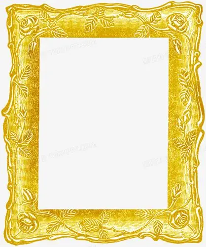 金色花纹创意相框