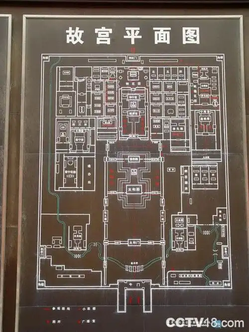 故宫的平面示意图