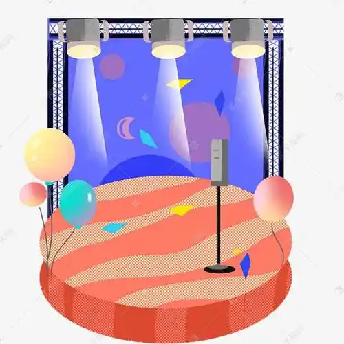 19115218卡通舞台图标矢量素材