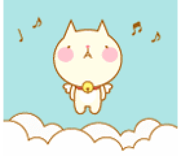 治愈系猫咪旋转音乐gif动图_动态图_表情包下载_soogif