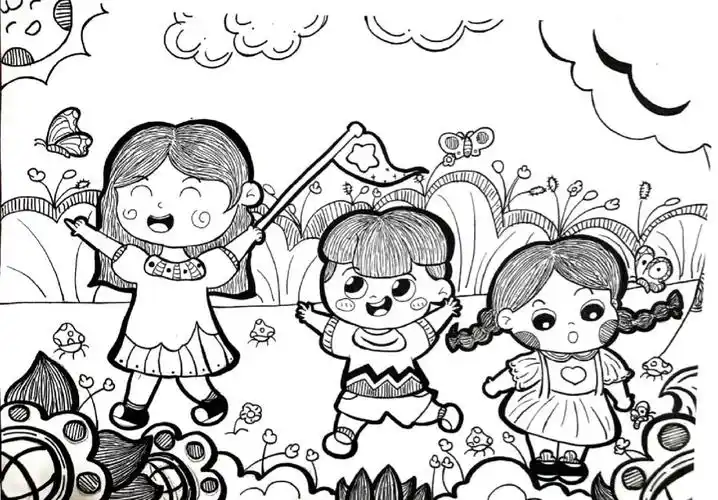 《一起去旅行》《一起去郊游》等多种主题#幼教考编画画素材  #简笔画