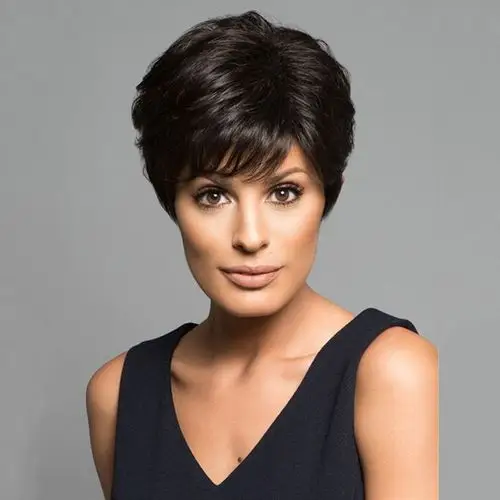 女生黑色短发图片