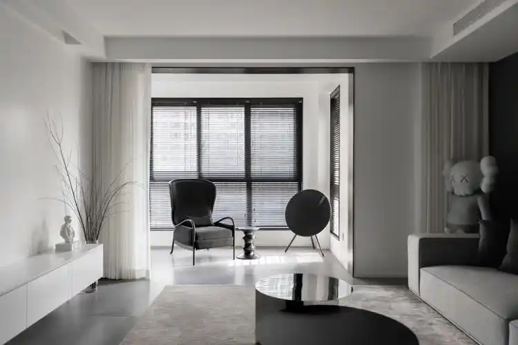 154平的现代风美家,黑白灰经典配色,简约造型搭配极致生活