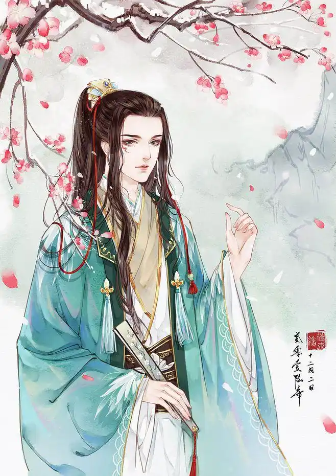 100张古风美男图片妖孽高清,精选唯美古风美男插画壁纸