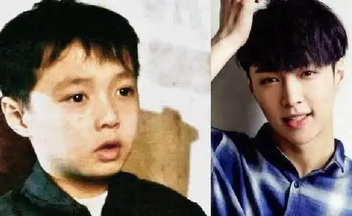 这些当红男明星的童年照对比,胡一天王源上榜,看看谁的变化最大