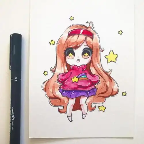 简单易学的q版动漫人物,只需要一支笔就能画出来,初学者必备