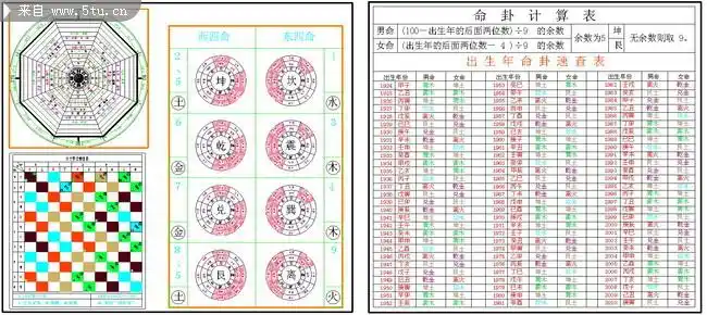 命理特征速查表