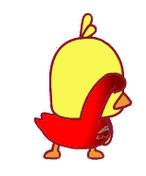 gif - 一组非常时尚的跳舞鸭_小黄鸭_抖音_跳舞表情