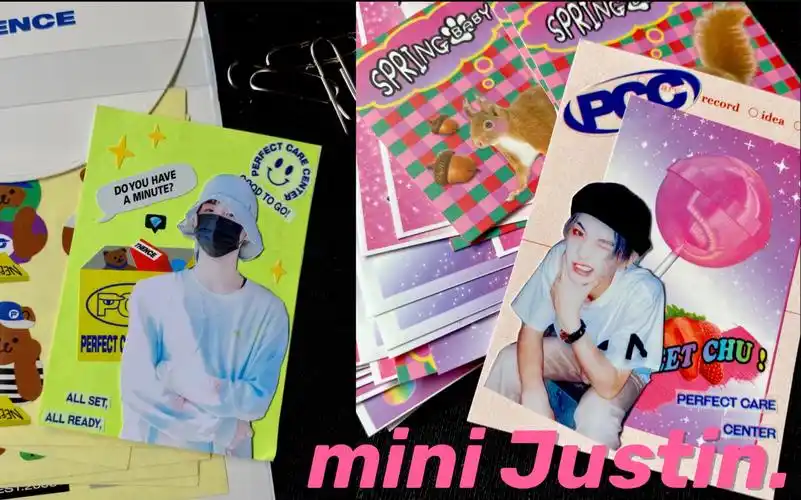 丸·justin|mini|棒棒糖×荧光绿|追星手帐|黄明昊_哔哩哔哩_bilibili