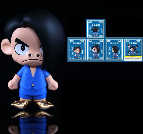 蓝色妖姬 q版切尔西 文艺复兴 站姿 车载 公仔摆件