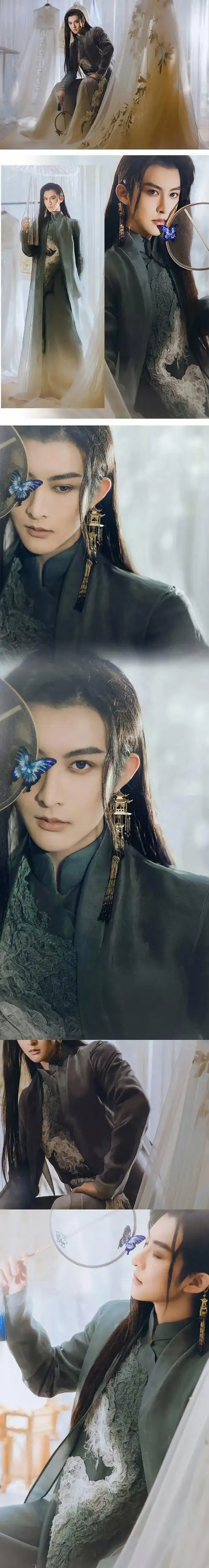 淡辉夕颜,公子如玉,是你执一把青伞,为我许下一世长安)古风真人男头