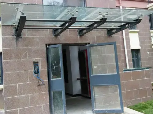 单元门雨棚 - 玻璃门,雨棚,幕墙 - 淮安鑫诚建材有限公司