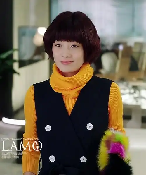 连衣裙2017夏秋新我的前半生马伊琍罗子君明星同款黑色扣子背心裙