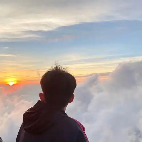 男生头像个性又帅气的不露脸背影头像落日风景头像