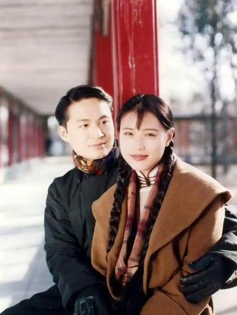 90年代中期,电视剧《今生今世》拍摄花絮.