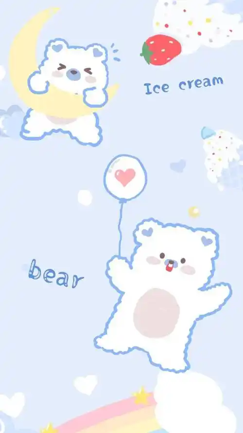 壁纸|萌萌可爱的双尺寸壁纸_wi-fi_图片_字体