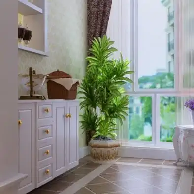 一般户型的入户花园装修效果图,入户花园与玄关鞋柜结合的装修案例