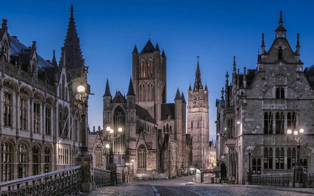 欧洲小镇英伦风建筑图片桌面壁纸