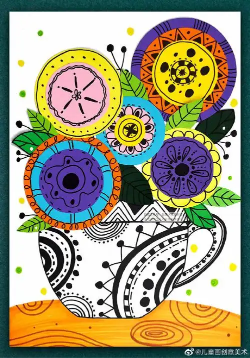 创意儿童画##创意灵感素材##儿童创意手工##创意画创意线描儿童画