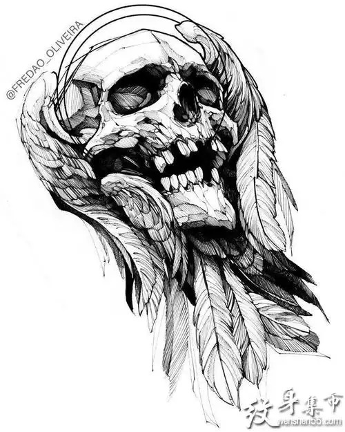 欧美纹身欧美纹身手稿欧美纹身手稿图案