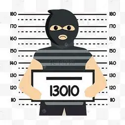 罪犯卡通大头照面部照片春游踏青照相男孩登山庆祝人物剪影矢量手绘