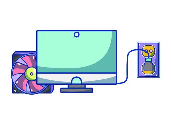 卡通科技电脑互联网电器素材