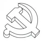 七一建党节简笔画图片大全:党徽