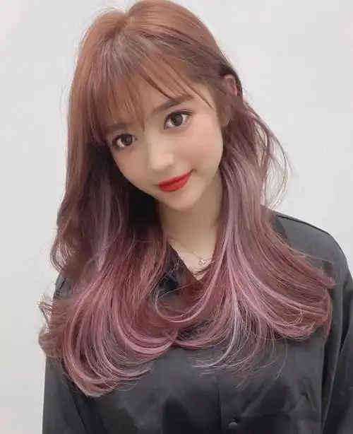 紫粉棕色超显肤越洗越好看 2021首选发色,适合各种皮肤 秋冬超显白