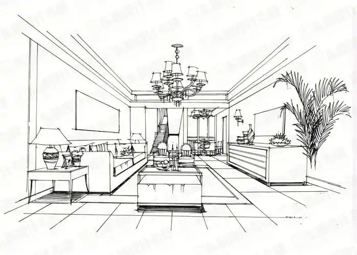 室内手绘线稿