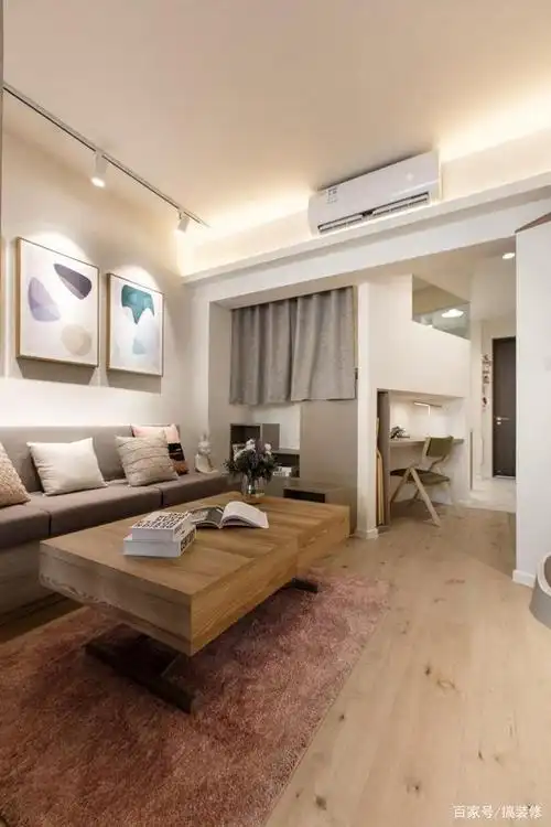 50平北欧精致温馨空间,收纳柜做隔断,打造全新居家新格局