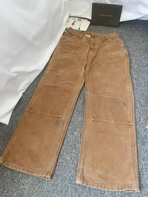 vintage卡哈特b136b01双膝深棕咖啡色