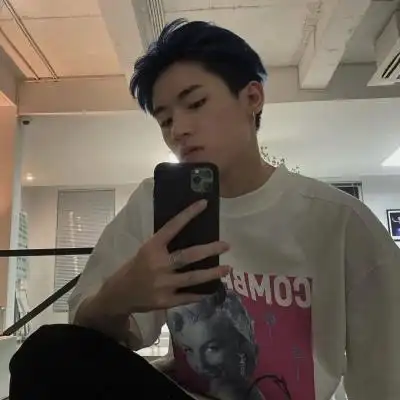 超酷对镜自拍男生头像真人小众