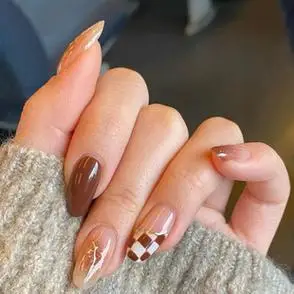 短款穿戴式甲片美甲贴片指甲贴热销爆款美甲穿戴甲ins秋冬新款